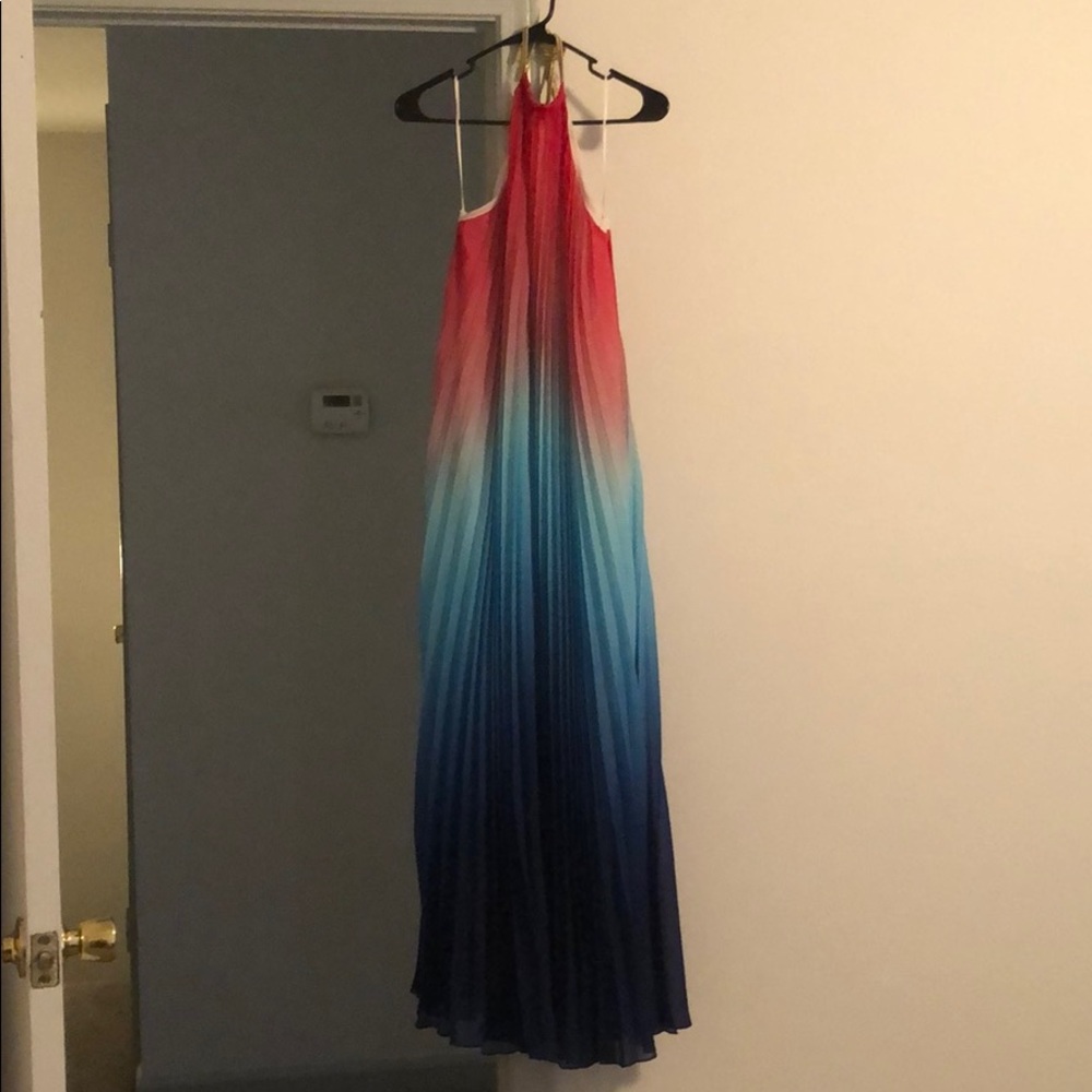 Ombré Halter Maxi Dress